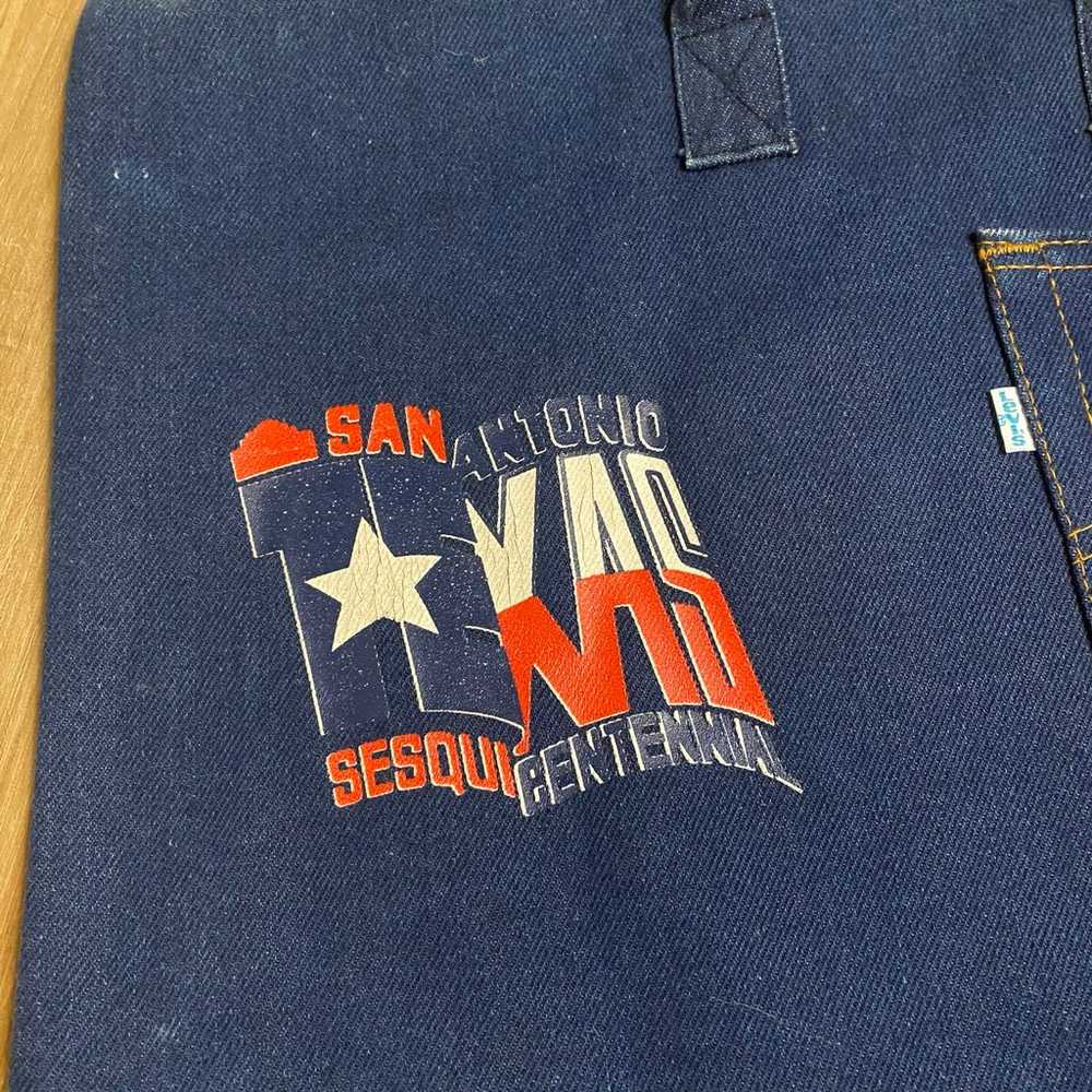 Vintage Levis San Antonio Pocket Denim Tote All C… - image 4