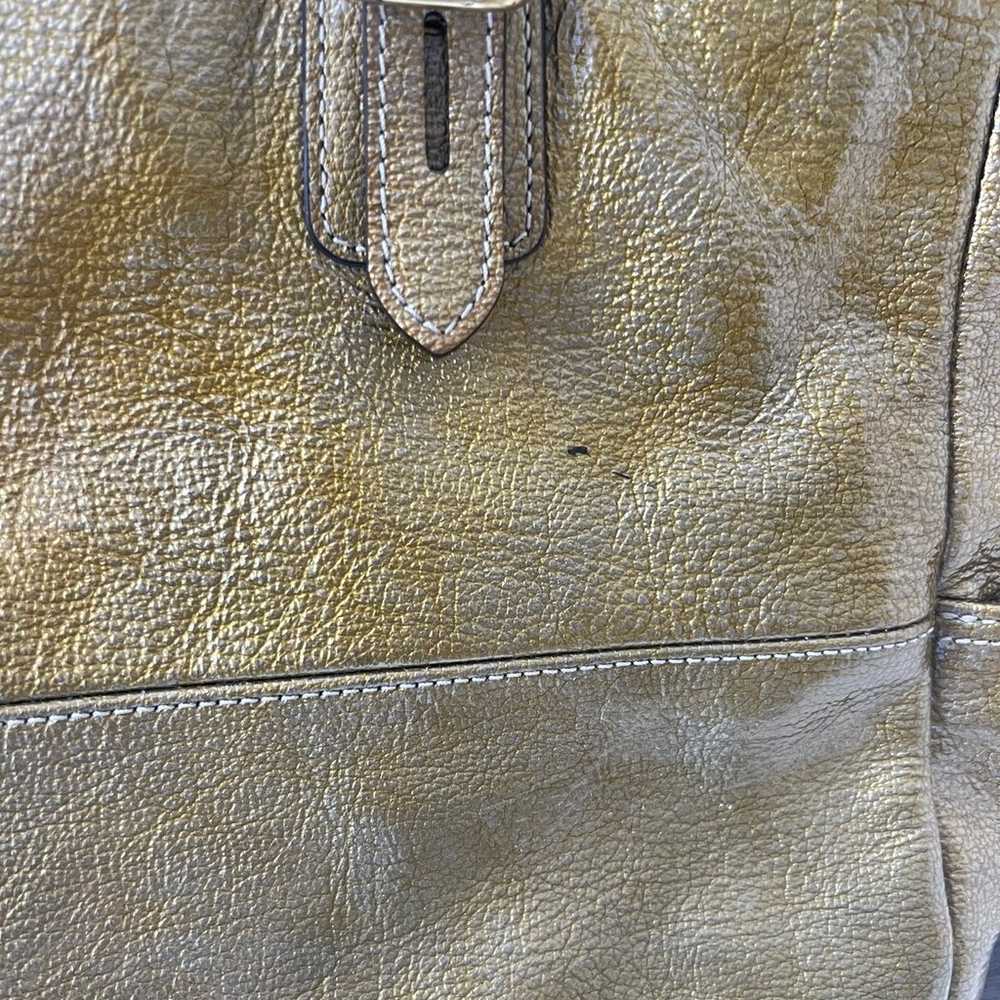 Large Gold Coach Purse - image 8