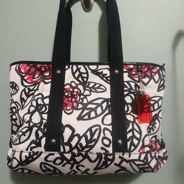 EUC Coach Poppy Daisy Graffiti Tote COA