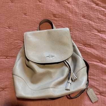 Coach leather backpack