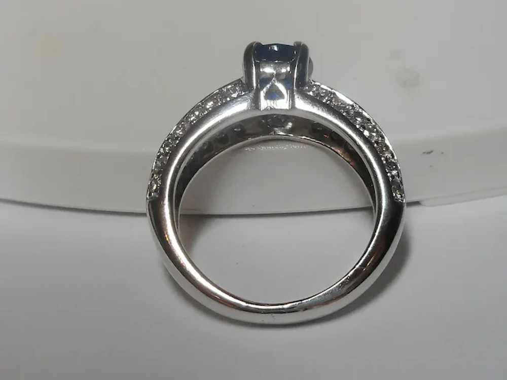 Ring Natural Sapphire Diamond Size 5 1/2 - image 10