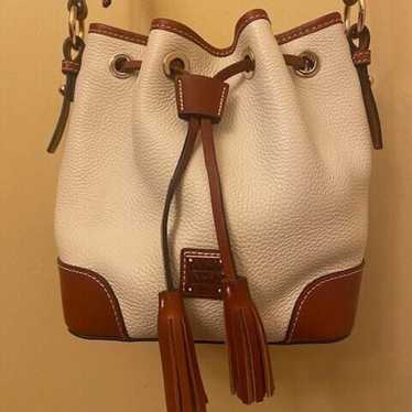 DOONEY & BOURKE Draw string Saffiano Leather Buck… - image 1