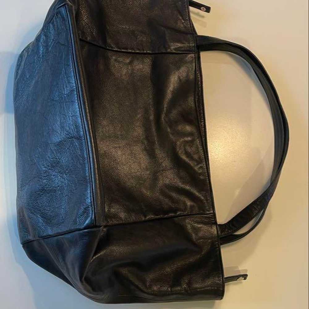 Leather Tote - Black - image 1