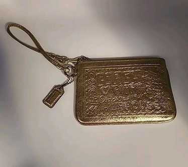 Rare Coach Poppy Spotlight GOLD 2way ポーチ Rare coach poppy gold - Gem