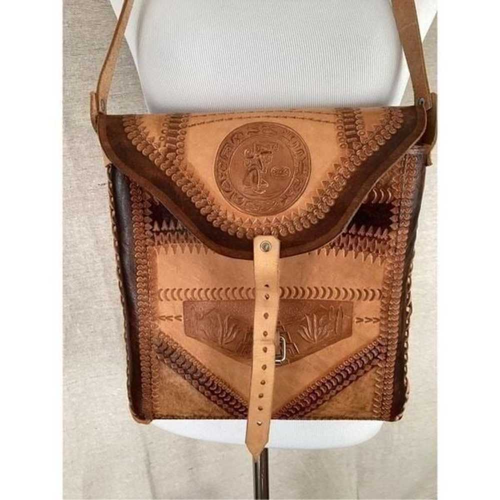 Artisan leather boho purse - image 2