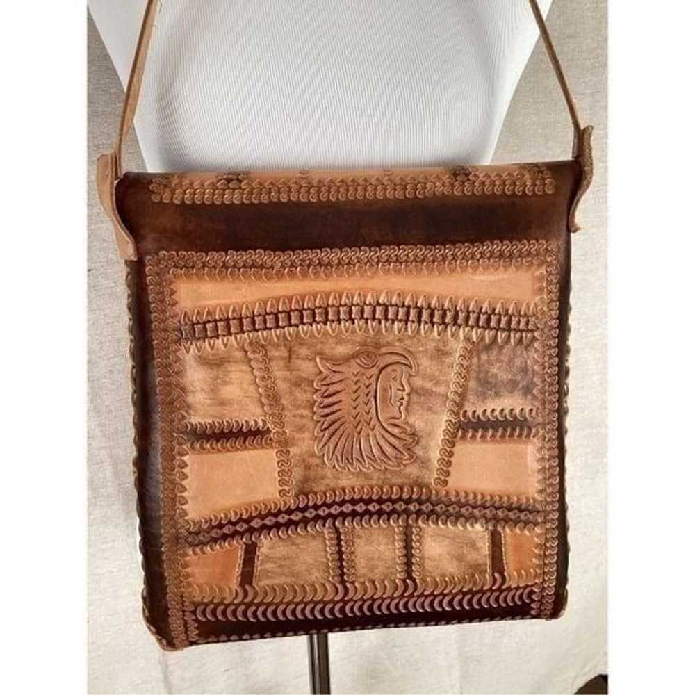 Artisan leather boho purse - image 3