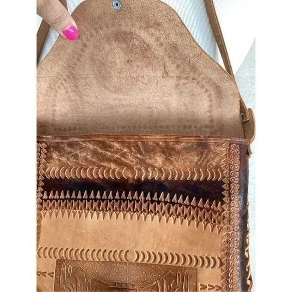 Artisan leather boho purse - image 5