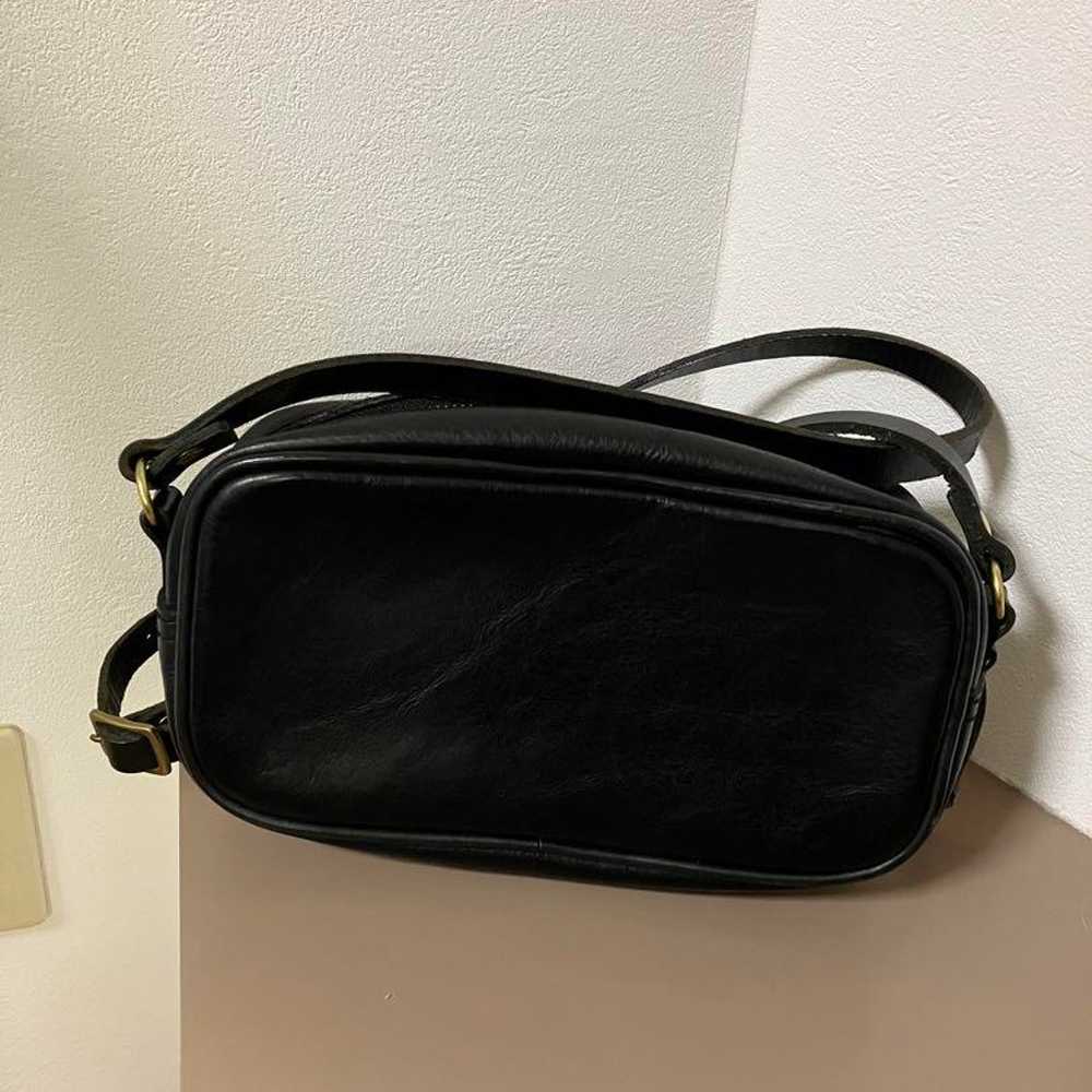 Small Puffed Shoulder Bag - Black - image 1