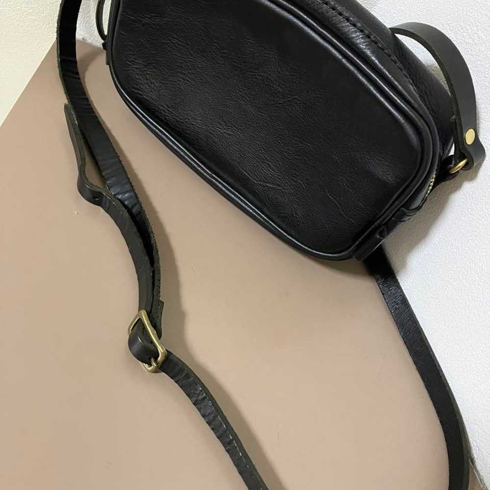 Small Puffed Shoulder Bag - Black - image 3