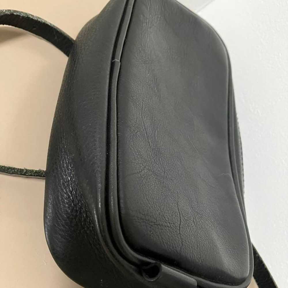 Small Puffed Shoulder Bag - Black - image 6