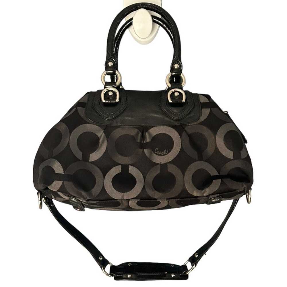 Coach Madison Op Art Sabrina Black Convertible Sa… - image 2