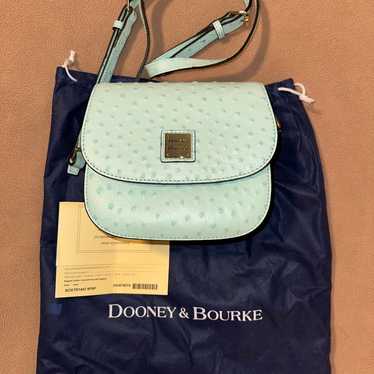 Dooney & Bourke Mint Green Leather Crossbody Smal… - image 1