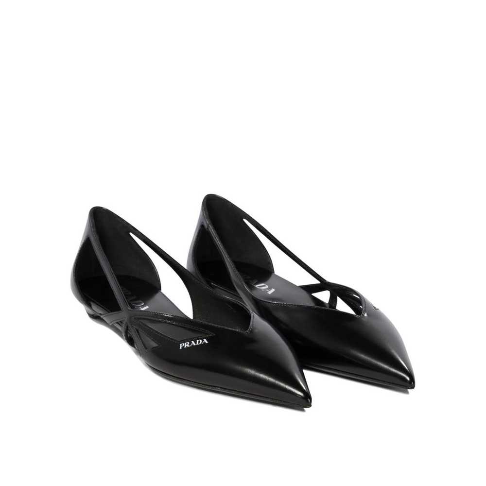 Prada Leather ballet flats - image 2