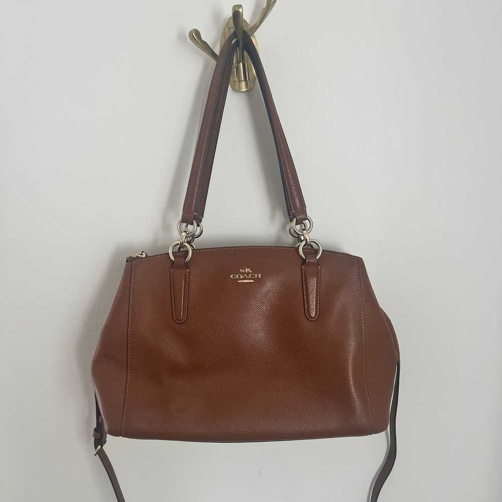 COACH Christie Crossgrain Leather Carryall Handba… - image 2