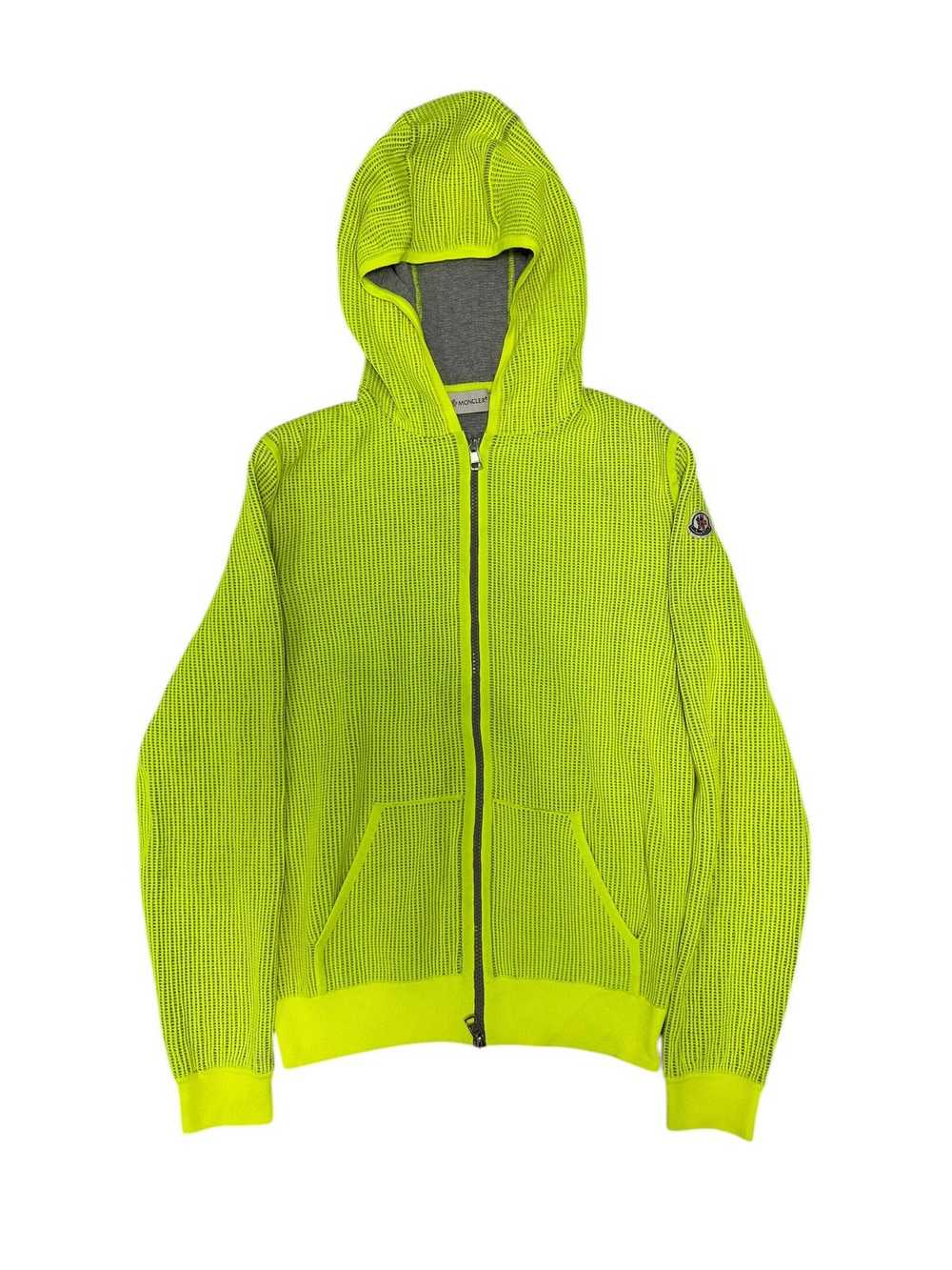 Moncler Moncler | Neon Green Maglia Tricot Cardig… - image 1