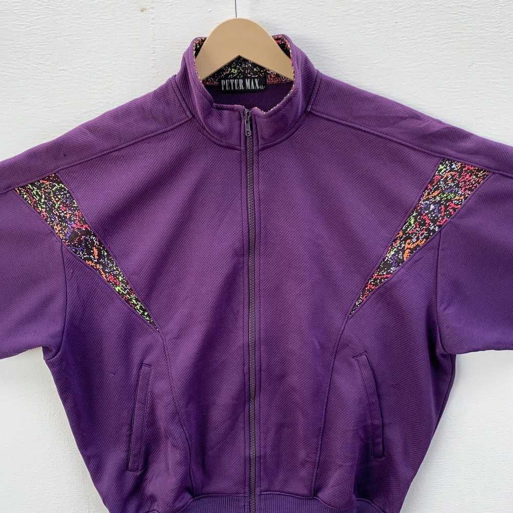 Japanese Brand × Streetwear Peter Max purple Swea… - image 2