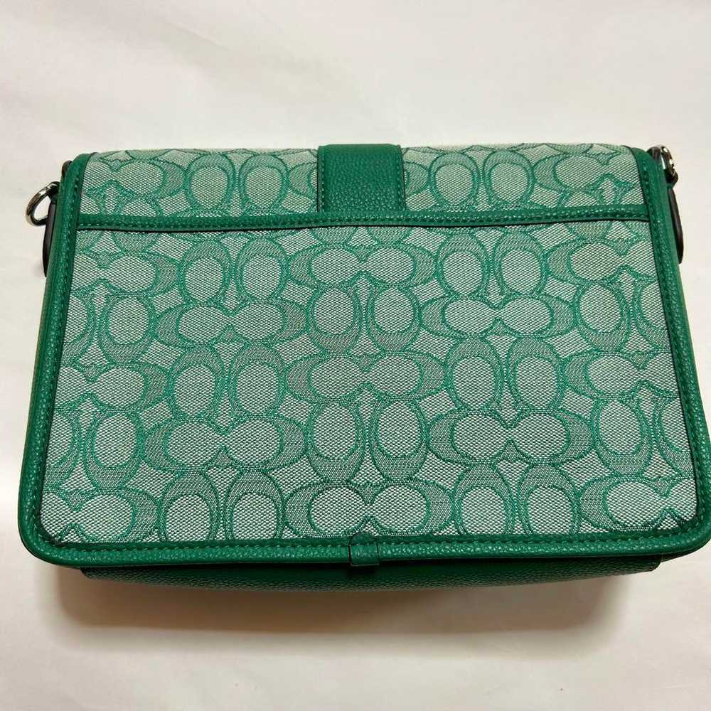 COACH Crossbody Signature Jacquard Green - image 3