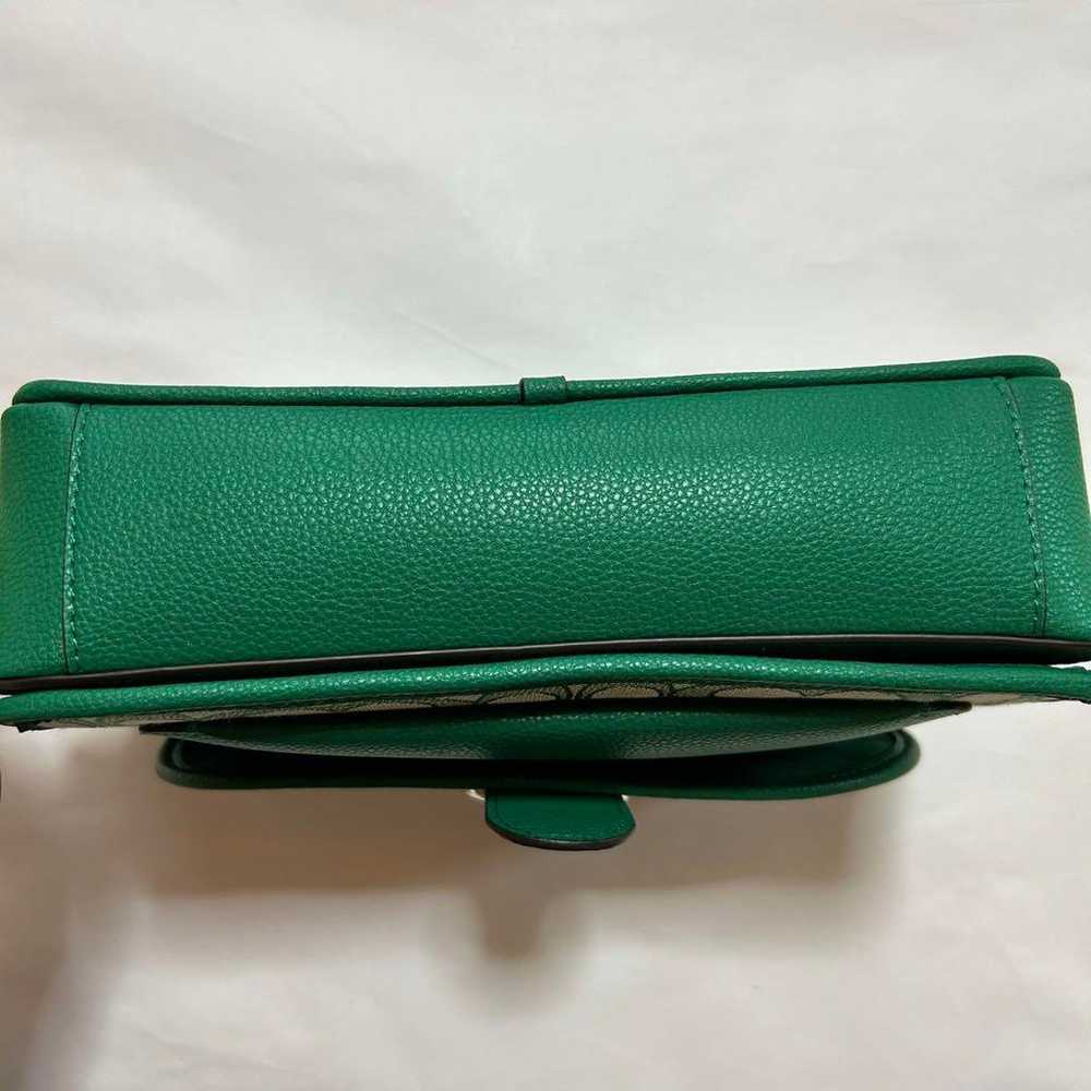 COACH Crossbody Signature Jacquard Green - image 5