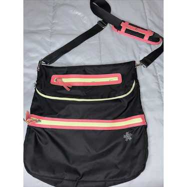 TEKGEAR Crossbody Messenger/Tote Bag Soft Black Pi