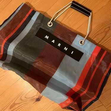 MARNI Marni Market Stripe Tote Bag