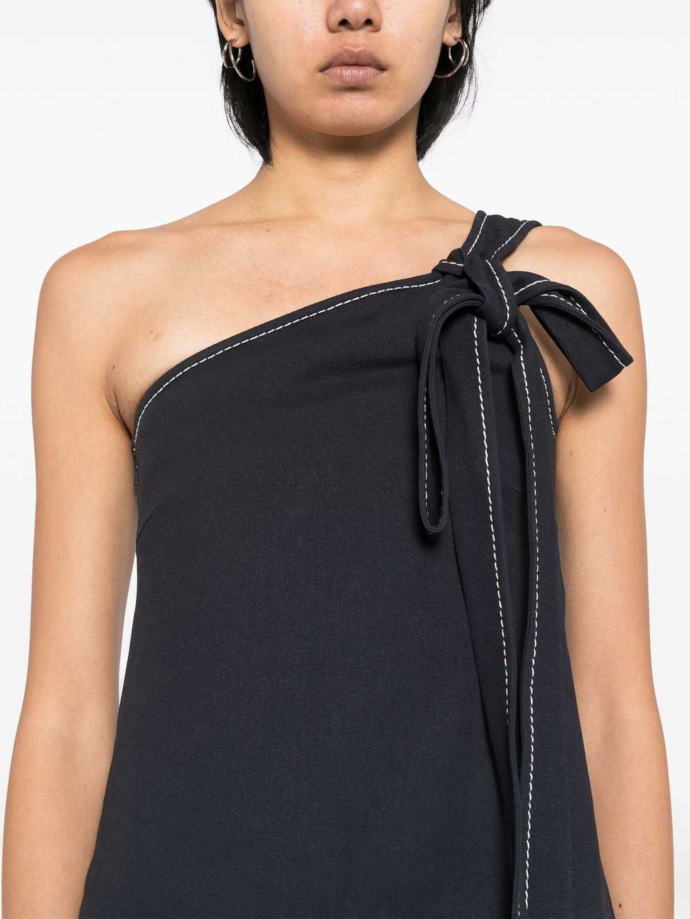 Chloé SS16 Navy One-Shoulder Bow Detailing Top - image 5