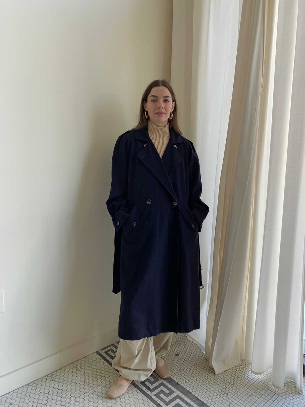 Vintage navy trench - image 1