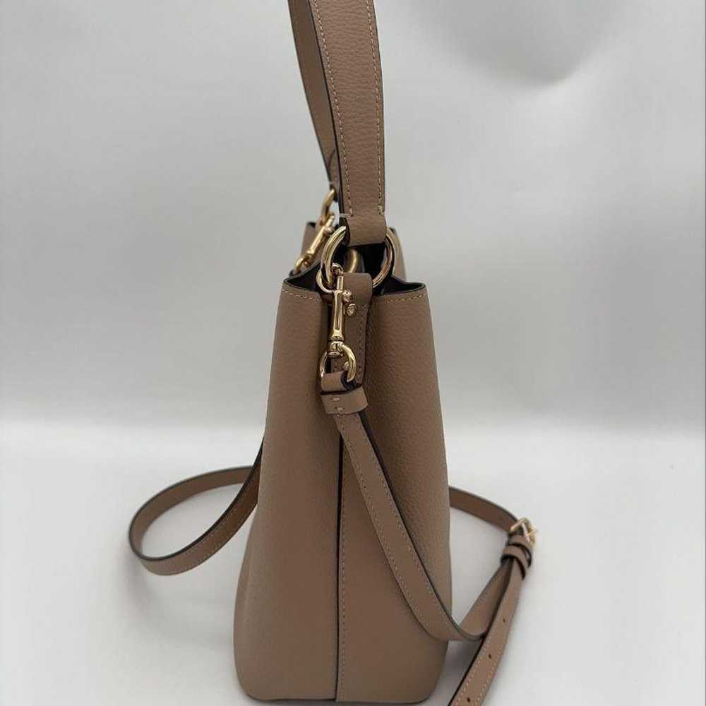 Coach Shoulder Bag 2-way Handbag 1011 Beige - image 4