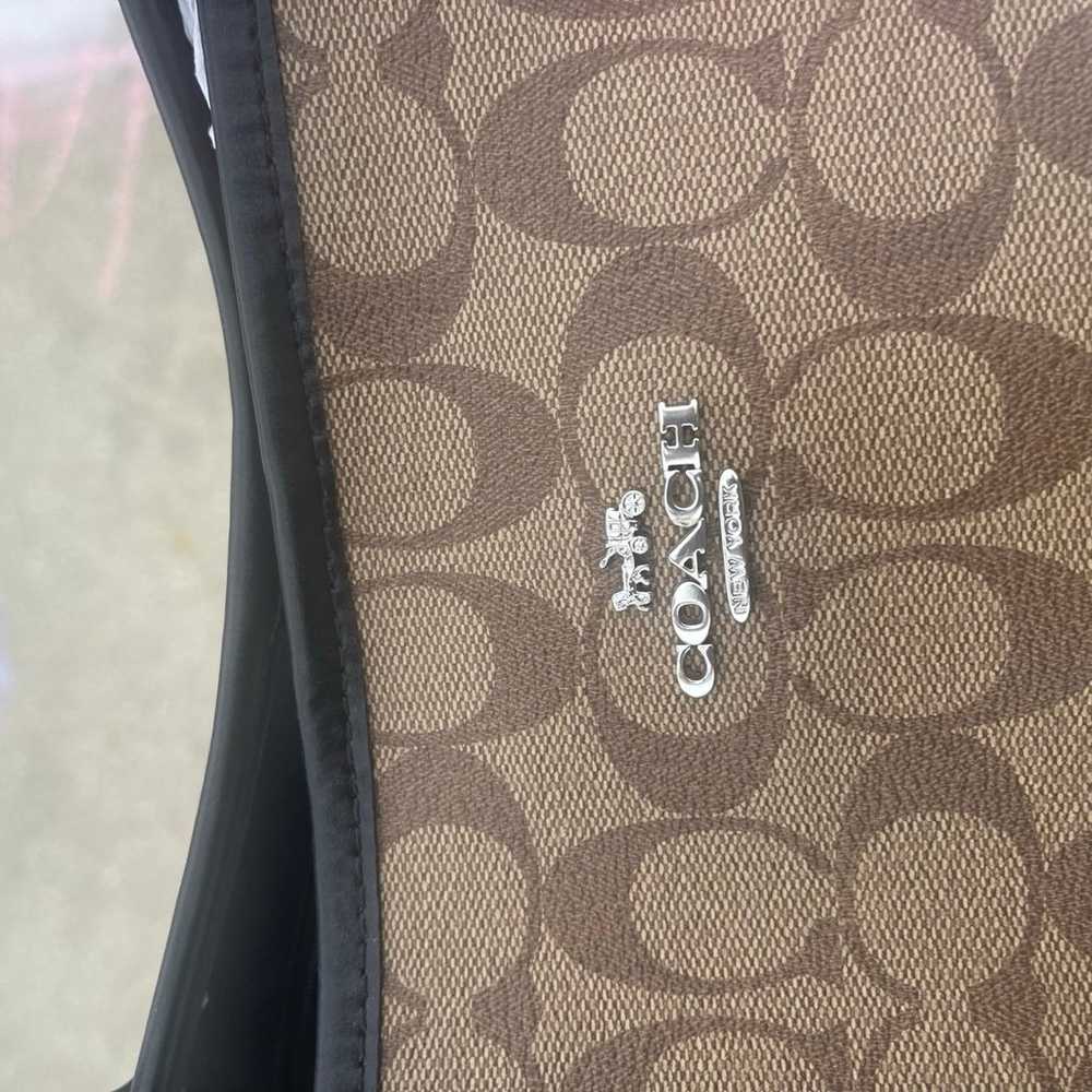 Coach Signature Rose Tote Handbag - image 5