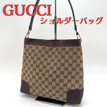 GUCCI Shoulder Bag One Shoulder GG Canvas Beige