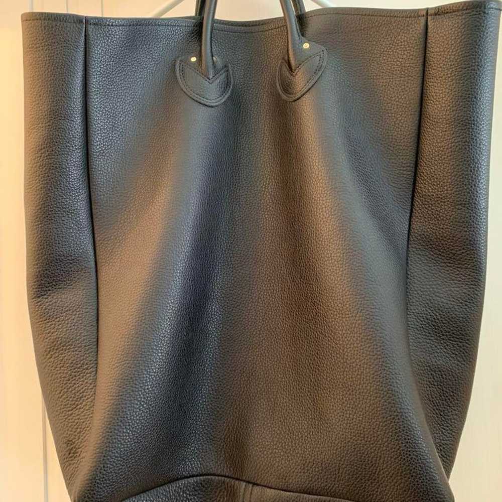 YOUNG&OLSEN Leather Tote Bag Black L Size - image 2