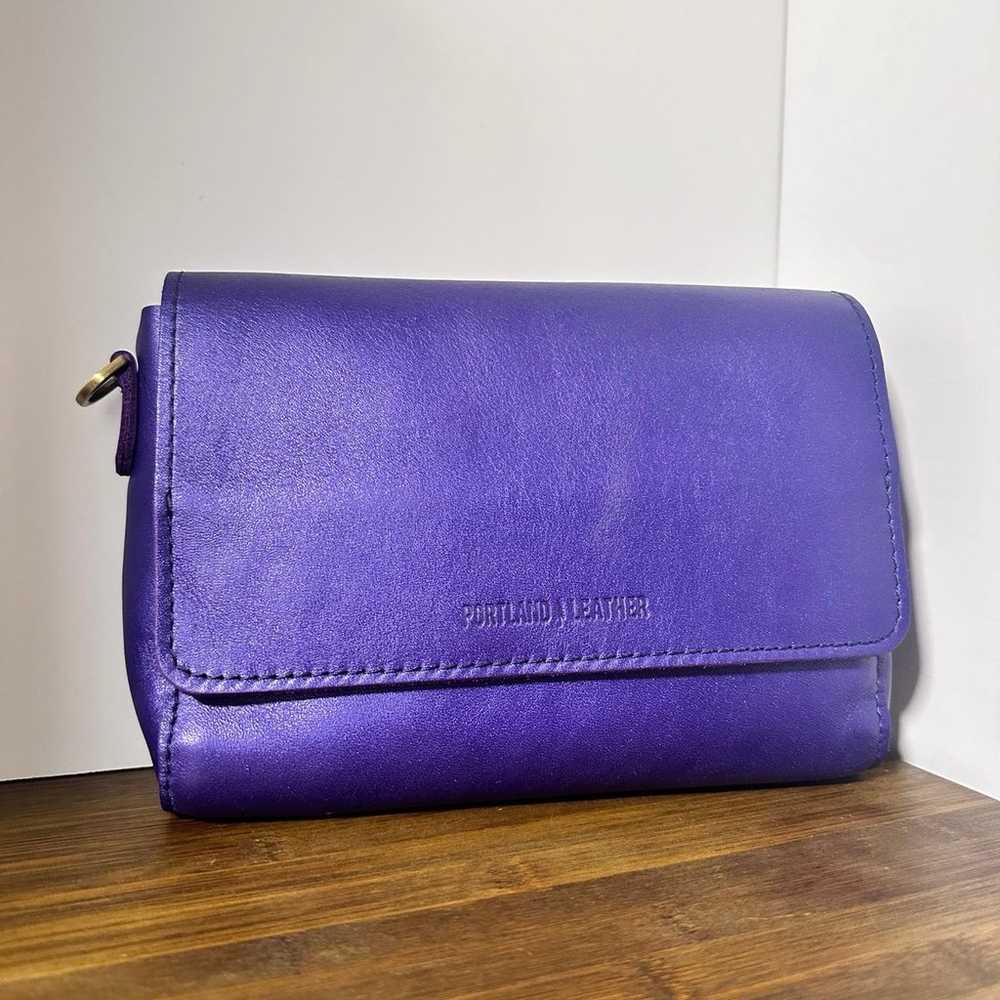 Amethyst Portland Leather Goods Medium Metro Cros… - image 1