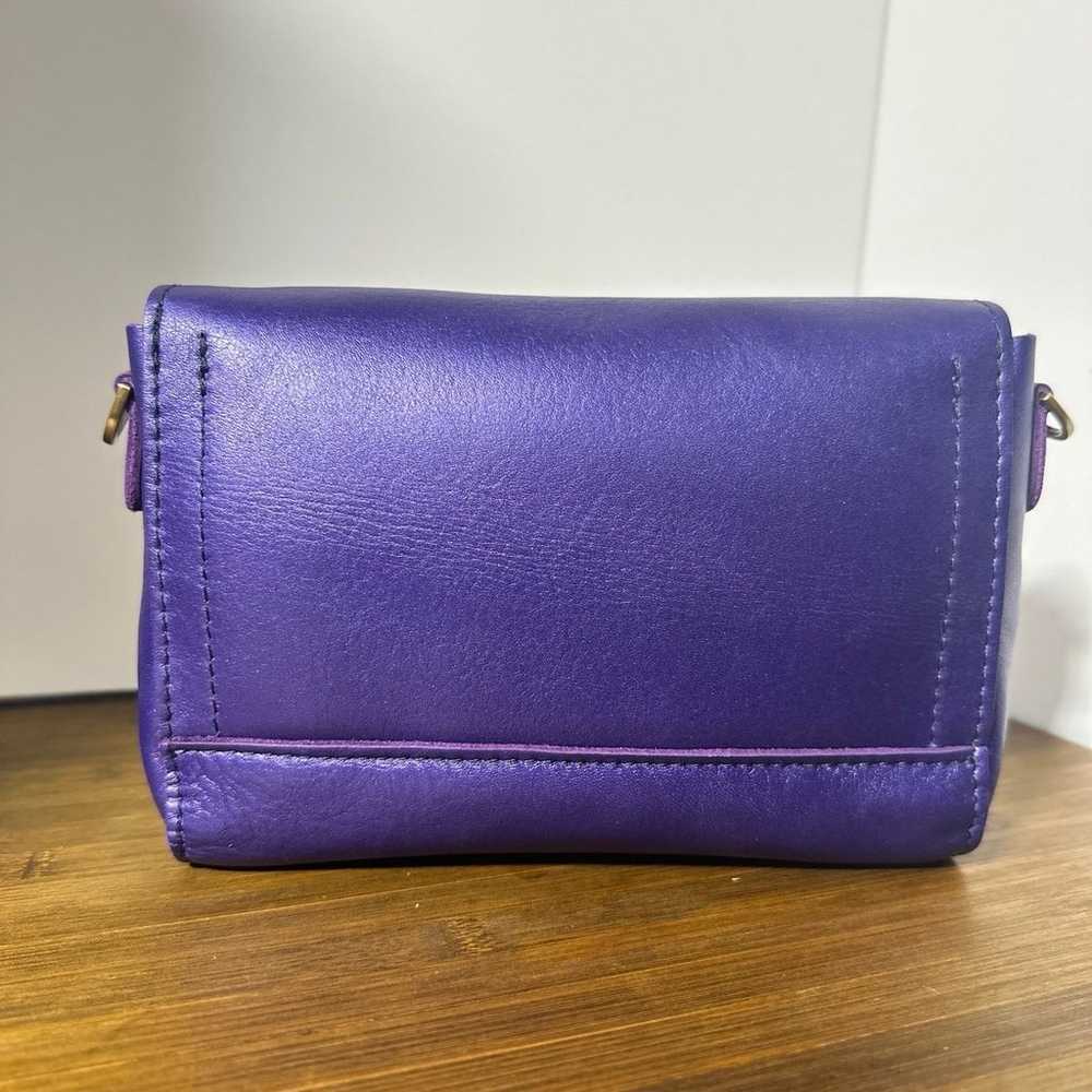 Amethyst Portland Leather Goods Medium Metro Cros… - image 2