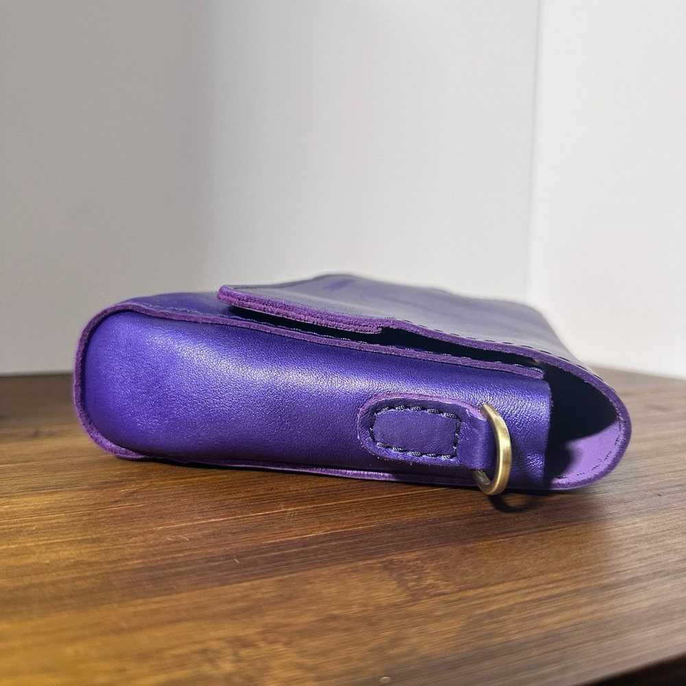 Amethyst Portland Leather Goods Medium Metro Cros… - image 6