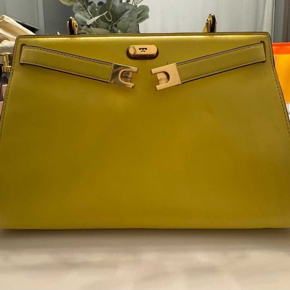 tory burch lee radziwill small bag yellow - image 9