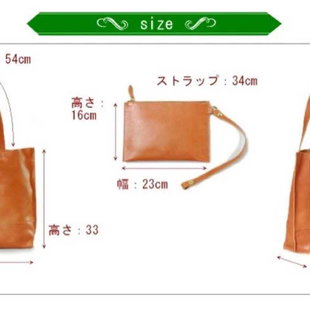 【Excellent Condition】 Il Bisonte Leather Tote Bag… - image 10