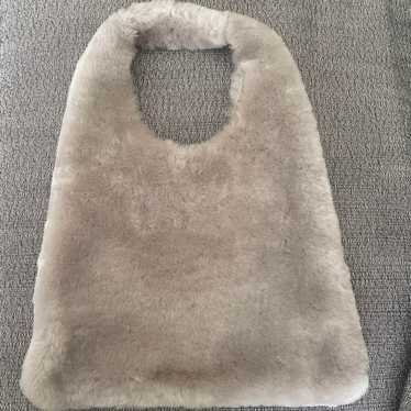 23 Ward Sheep Shearling Real Fur Tote Bag