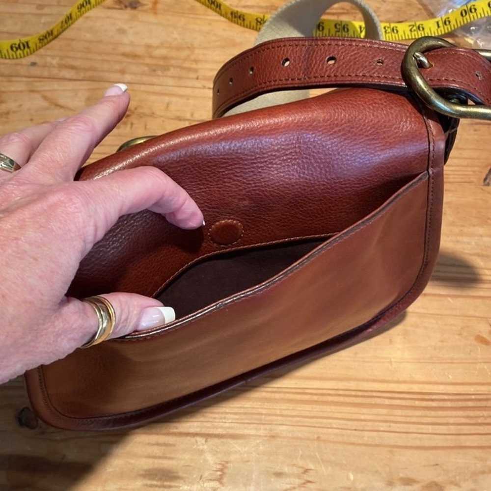 VINTAGE  POLO RALPH LAUREN LEATHER CROSSBODY BAG! - image 11