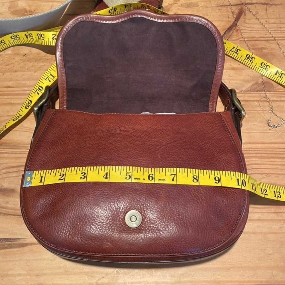 VINTAGE  POLO RALPH LAUREN LEATHER CROSSBODY BAG! - image 4