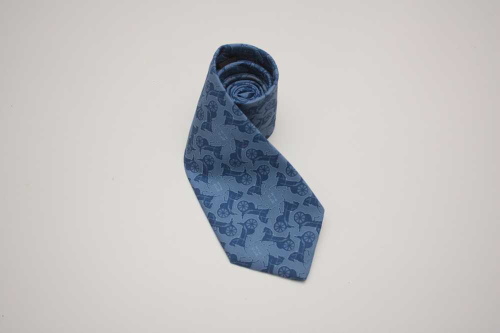 Celine Celine Navy Blue Silk Tie Made In Italy - image 4