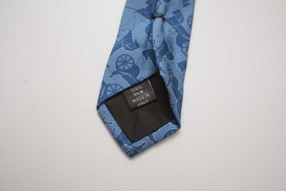 Celine Celine Navy Blue Silk Tie Made In Italy - image 5