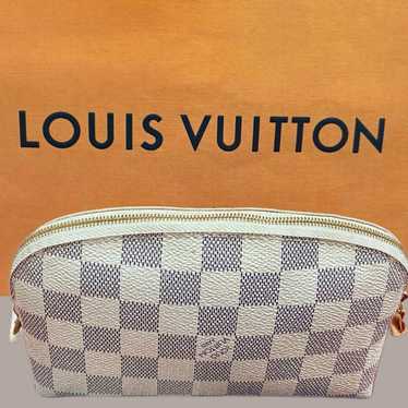 LOUIS VUITTON Damier Azur Pouch with Dust Bag - image 1