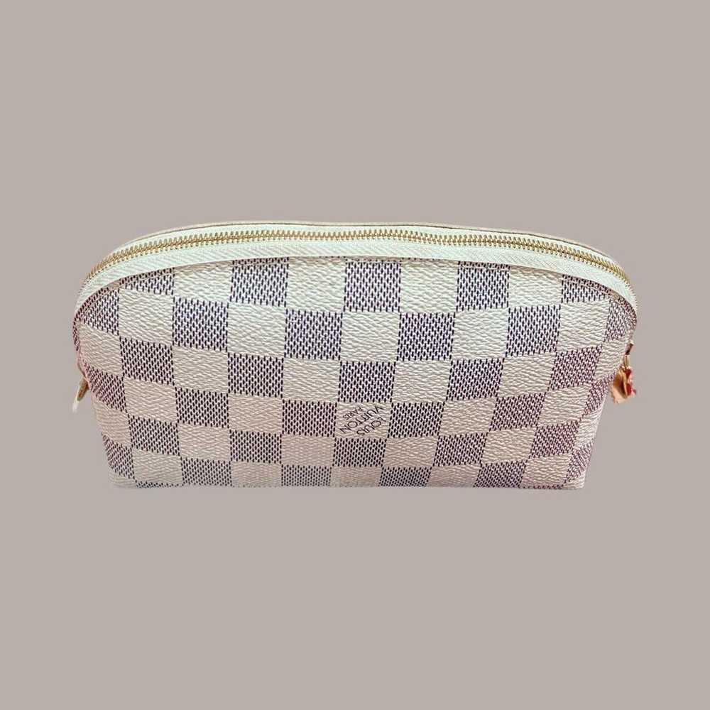 LOUIS VUITTON Damier Azur Pouch with Dust Bag - image 2