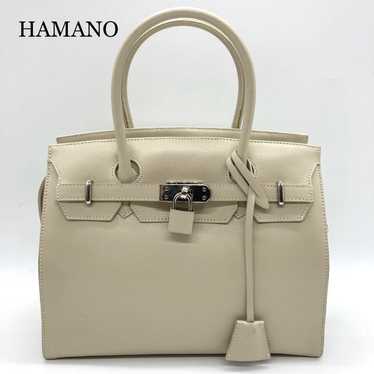 【Extremely Beautiful Condition】 Hamano Handbag Bei