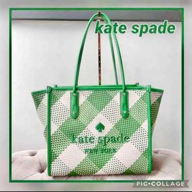 Kate Spade Ella Oversized Gingham Large Tote Bag