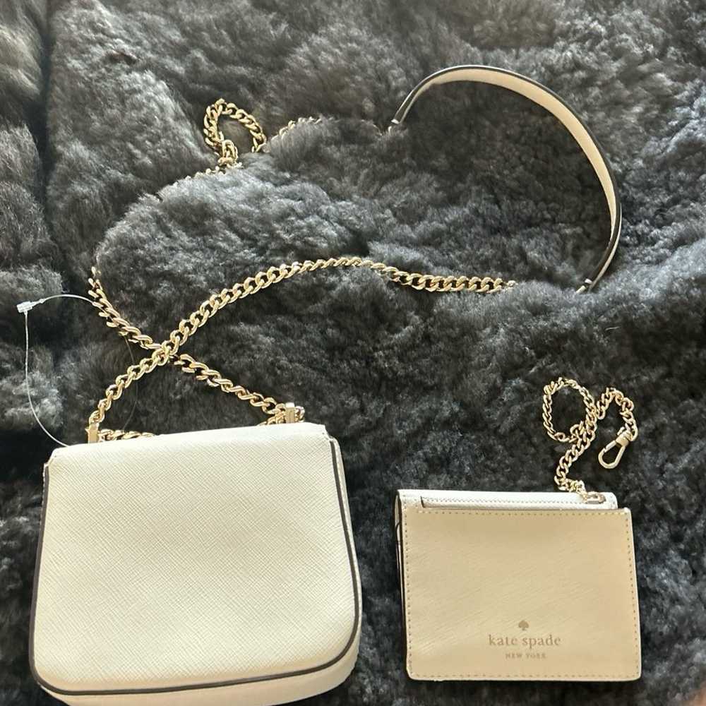 Kate Spade Heart Crossbody and Card Holder - image 8