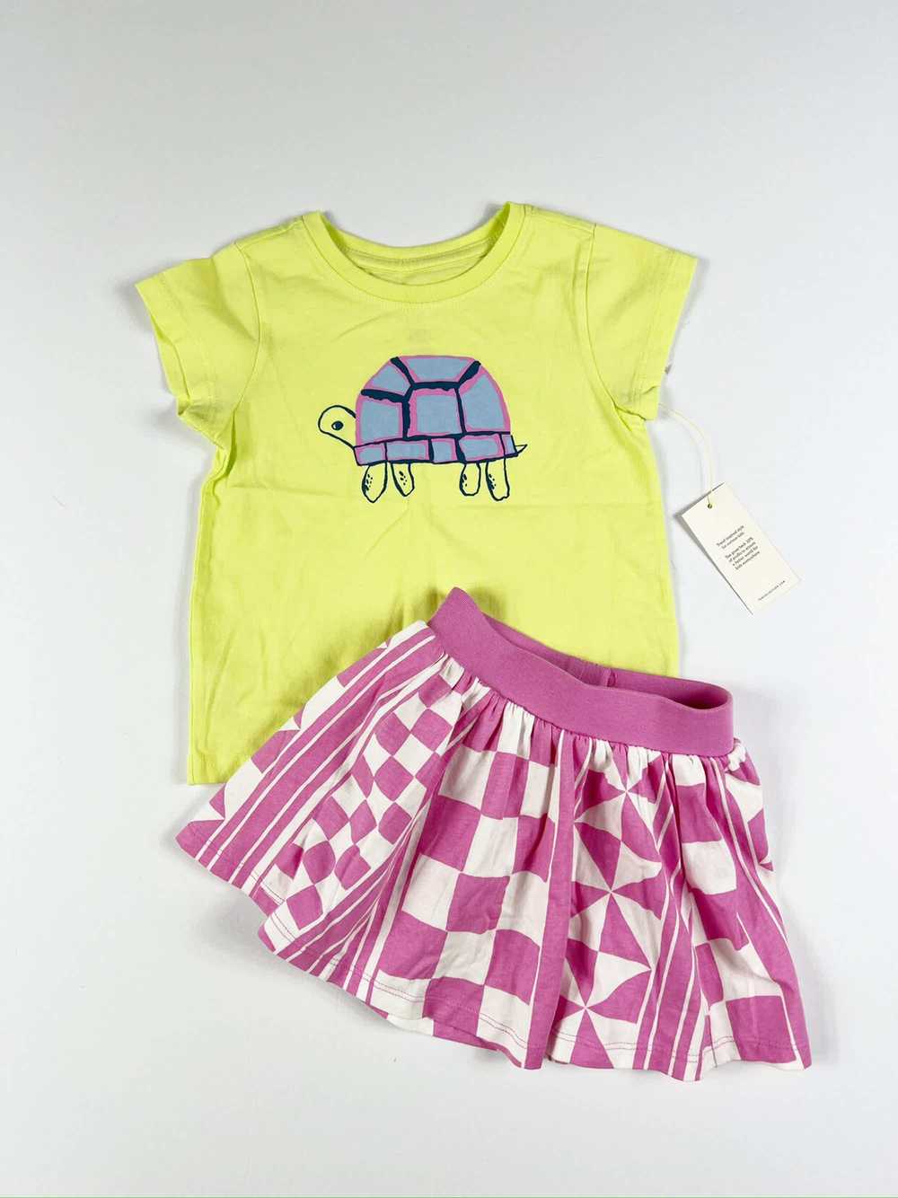 Tea Collection Swell Shell Turtle Tee + Pink Mosa… - image 2