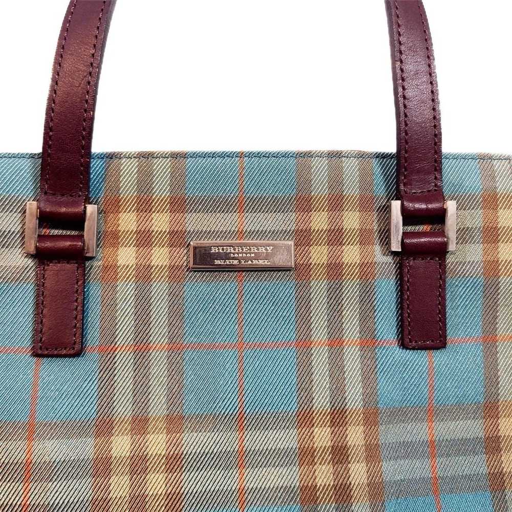 Burberry Blue Label [Authentic] Aqua Blue & Brown… - image 5