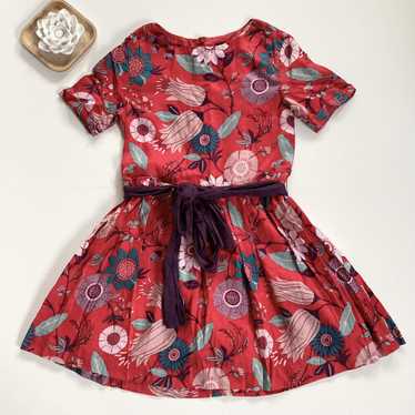 Tea Collection Germany Red Floral Dress - image 1