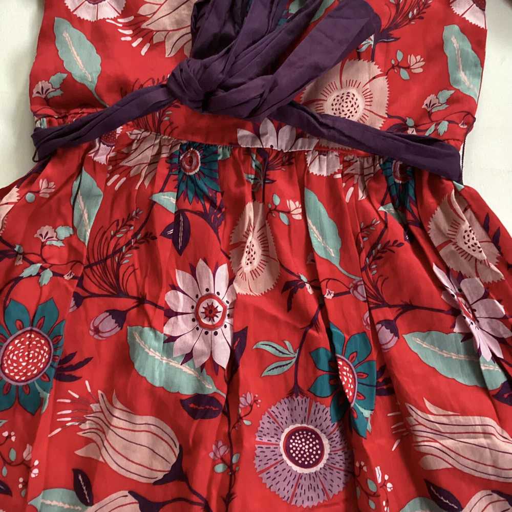 Tea Collection Germany Red Floral Dress - image 3