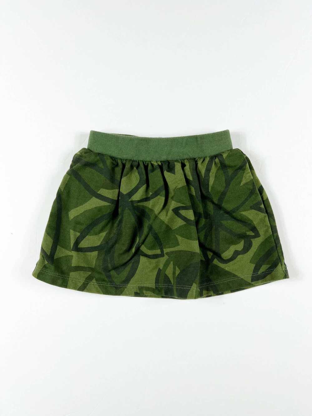 Tea Collection Tropical Camouflage Green Skirt - image 2